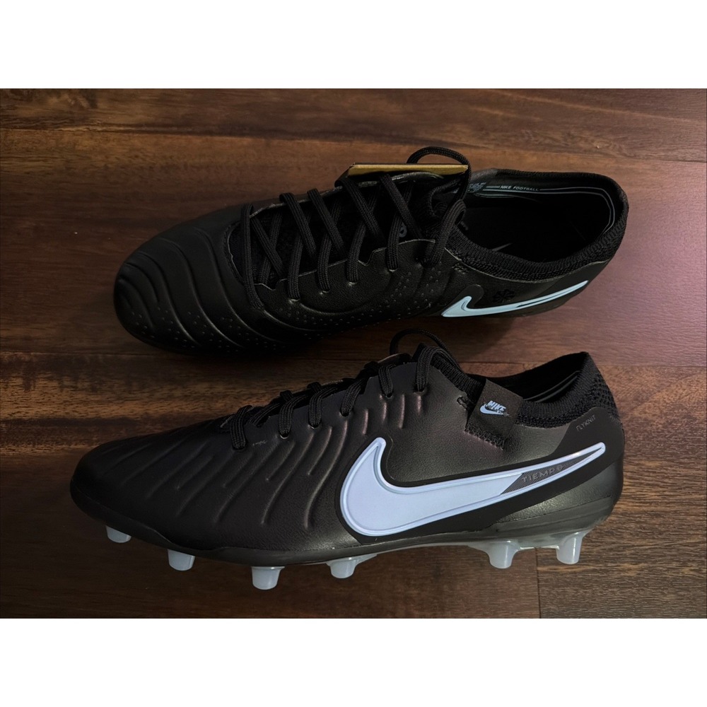 New Nike Mens Tiempo Legend Elite 10 AG Turf Soccer Cleats Size 7.5 Black Blue